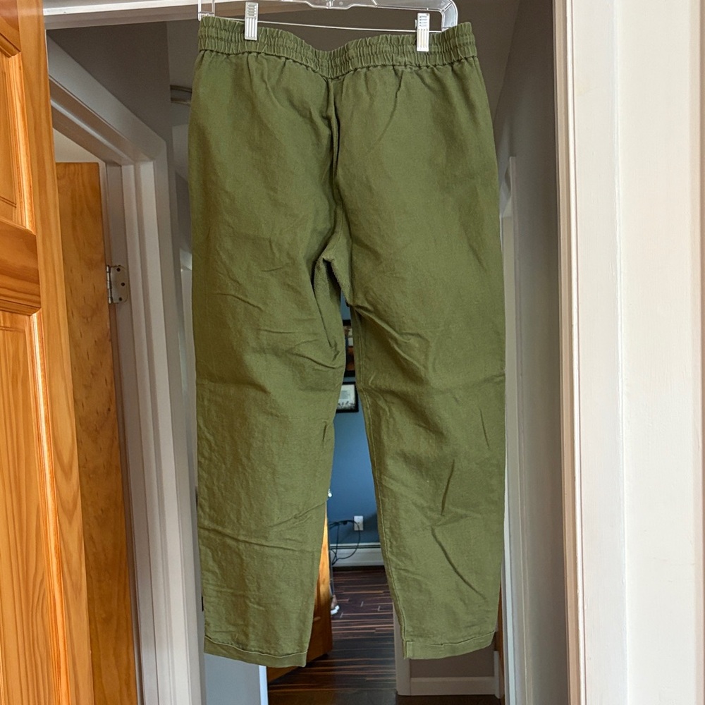 J. Crew Women's Linen/Cotton Drawstring Cropped Pants - Picture 3 of 3